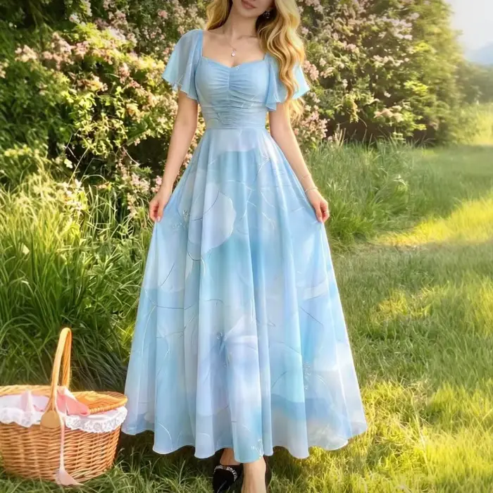 Nouvelle Robe à Pois 2026 pour Femme