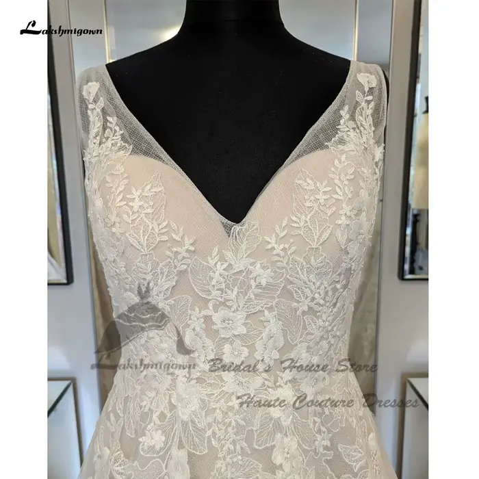 Yanshmigown-Robes de mariée A-ligne Lucury pour femmes