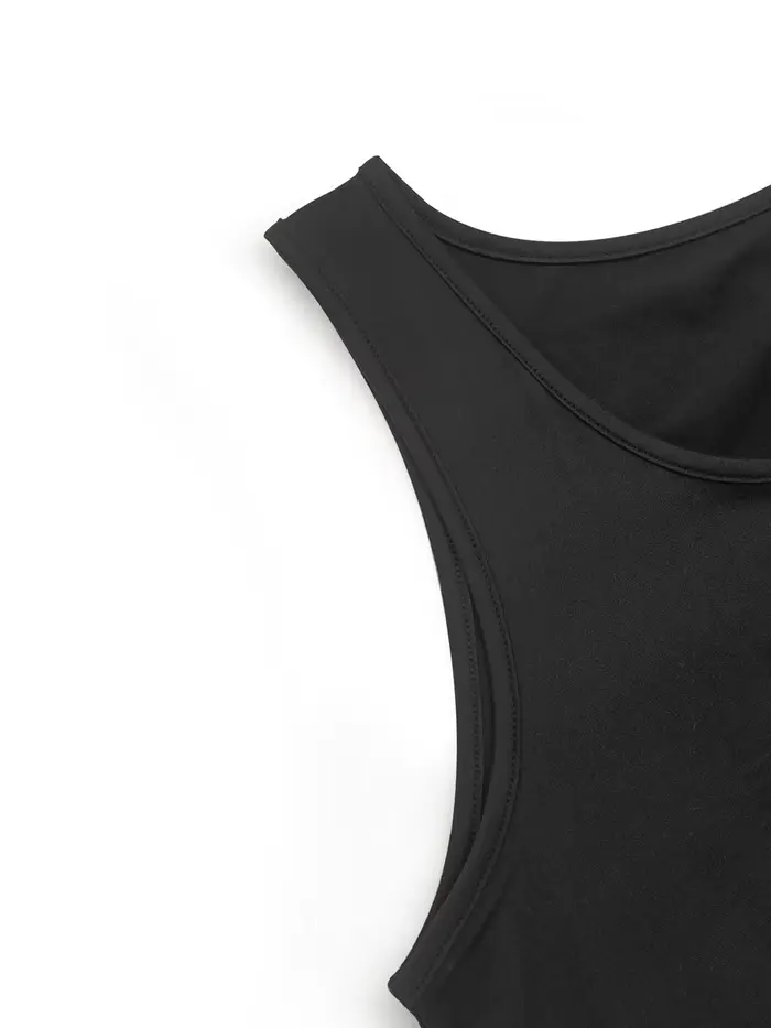 Nouvelle Robe Débardeur Femme 2026 – Couleur Unie
