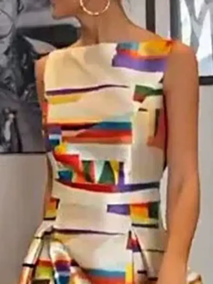Robe BWQ pour femmes, imprimé