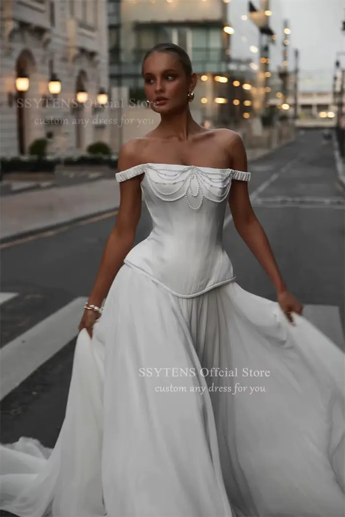 SSYTENS Robes de mariée princesse charmantes pour femmes