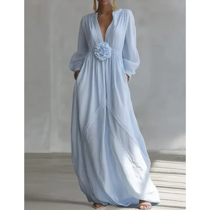 Robe longue bohème pour femme