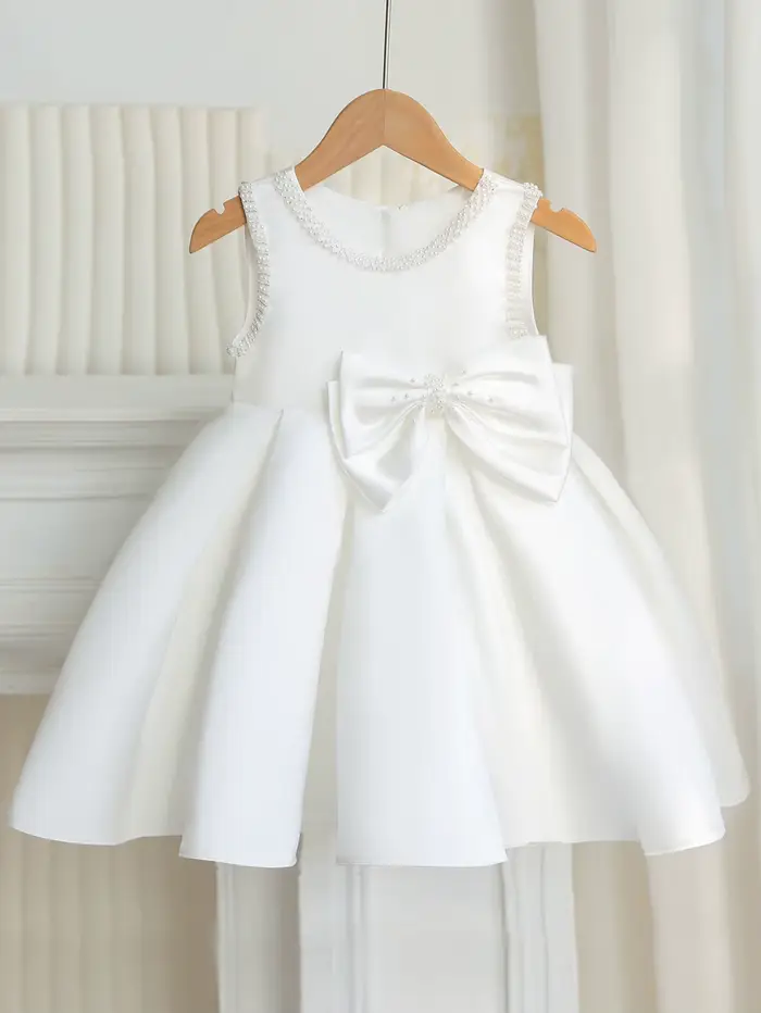 Robe de soirée pour filles sans manches verte style princesse adaptée au mariage à fleurs pour fête d'anniversaire tenue de soirée