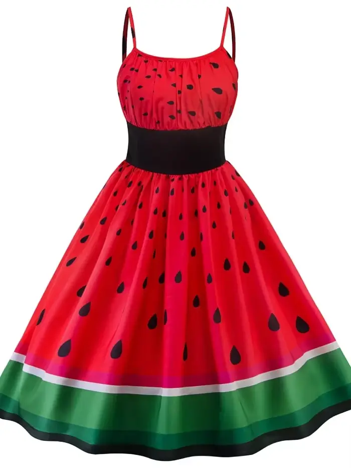 Robe de Soirée Vintage à Imprimé Neutre pour Femme
