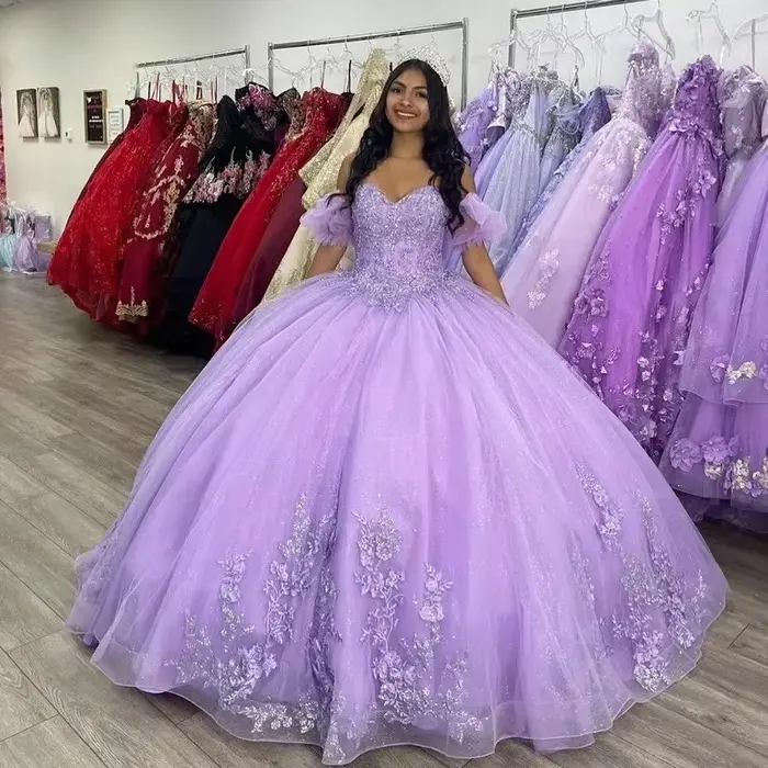 Robe de Quinceanera Bomaris Novia en Coton avec Appliques Vintage et Décolleté Mon Amour pour Femmes Occasions Spéciales