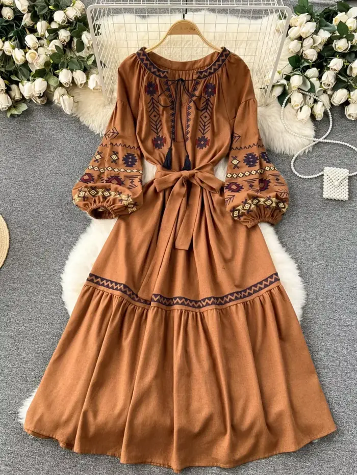 Robe de vacances bohème pour femmes