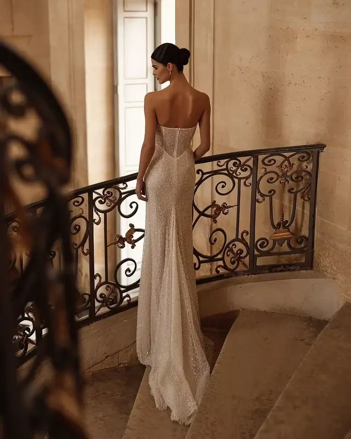 Robes de mariée sirène à paillettes pour la mariée 2026