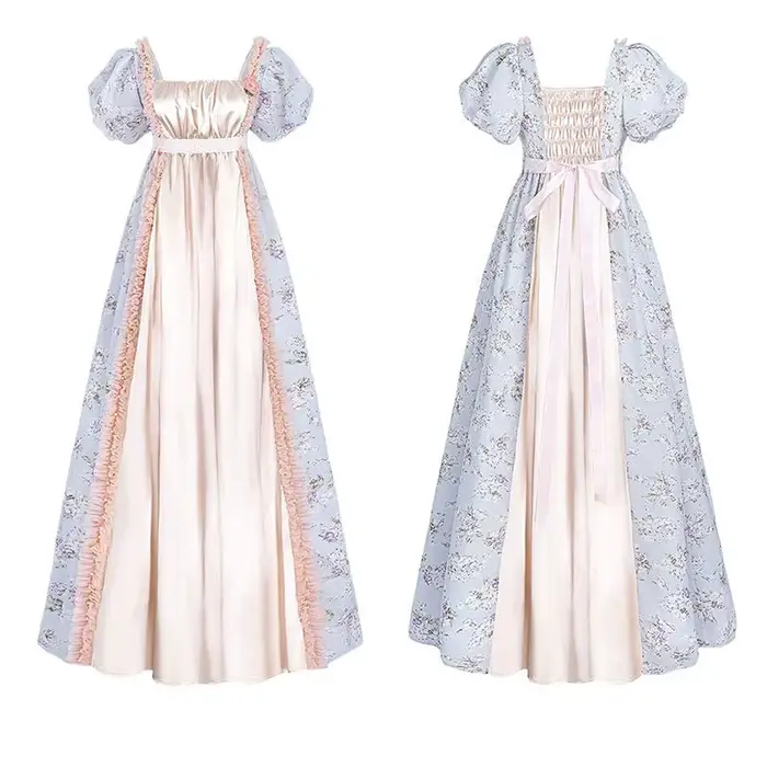 Robe de bal victorienne médiévale élégante taille haute pour femmes occasions spéciales fêtes de thé halloween événements formels costumes vintage