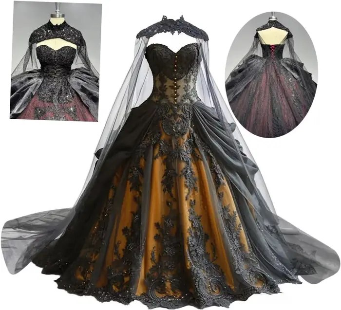 Robes de mariée gothiques pour mariées