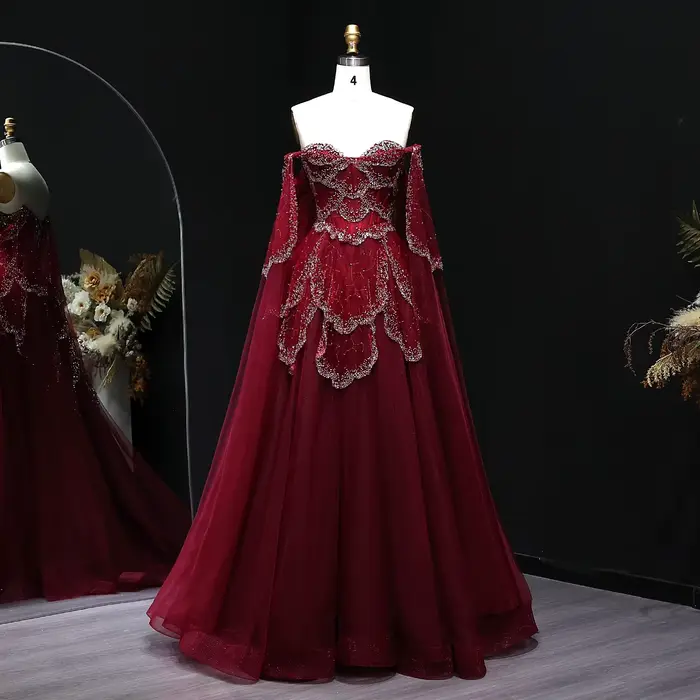 Robe de mariée et de fiançailles élégante en tulle blanc Sharon Said 2026, robe de soirée formelle d