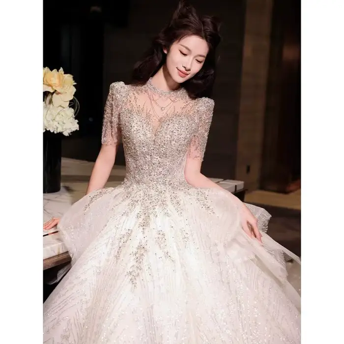 Robe de mariée princesse style français