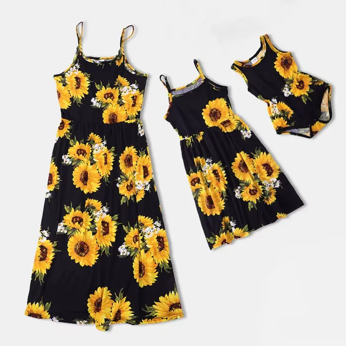 Robe mère-fille, vêtements d'été pour enfants