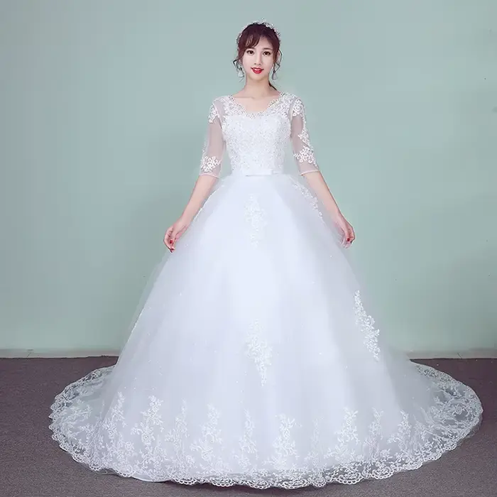 Robe de mariée élégante en dentelle vintage