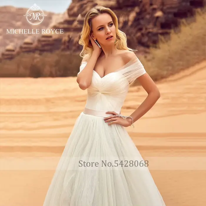 Michelle Royce-Robes de mariée A-ligne chérie