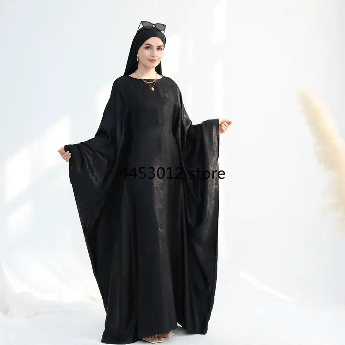 Robe caftan islamique Hijabi avec écharpe châle