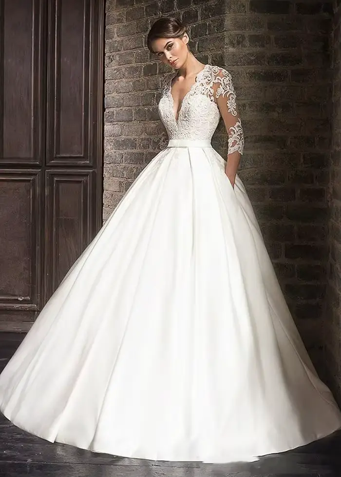 Robe de Mariée Élégante en Dentelle