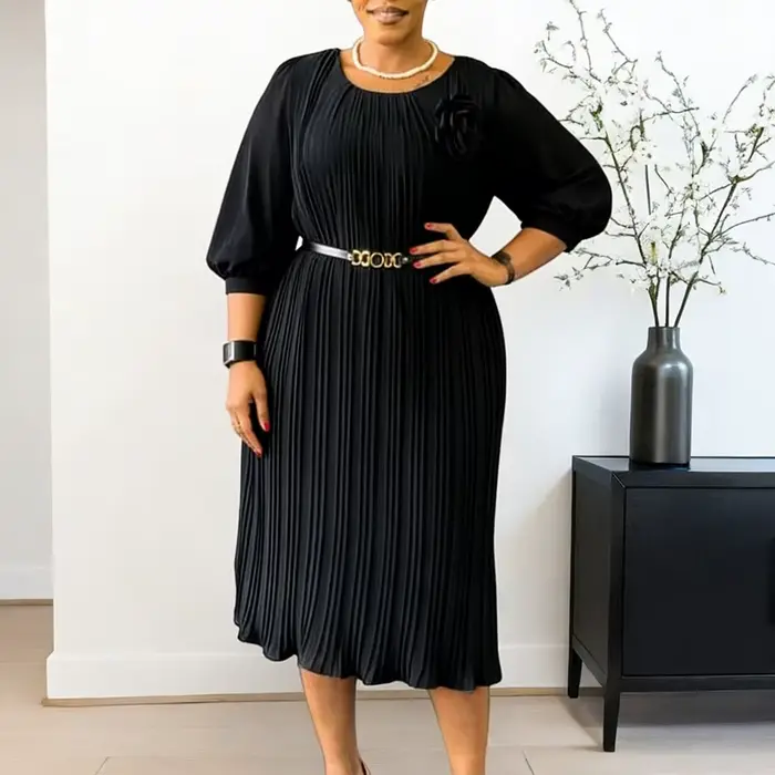 Robes de soirée pour femmes, vêtements africains de Turquie, robe plissée, tenues élégantes pour fem