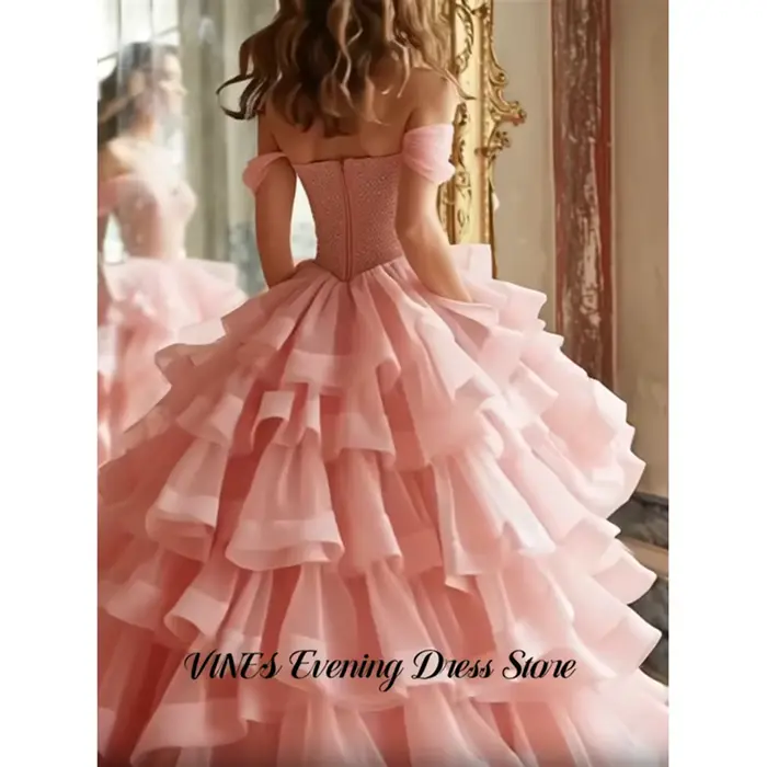 Robes de soirée rose VINES