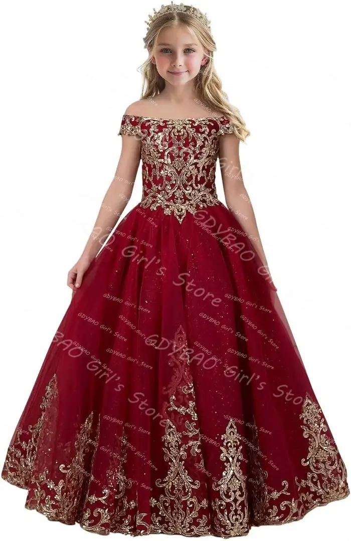 Robe de demoiselle d'honneur dorée pour mariage