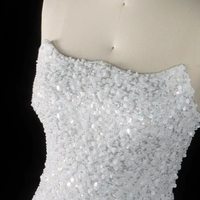 Robes de mariée miniatures luxueuses Sheer Fairy pour femmes