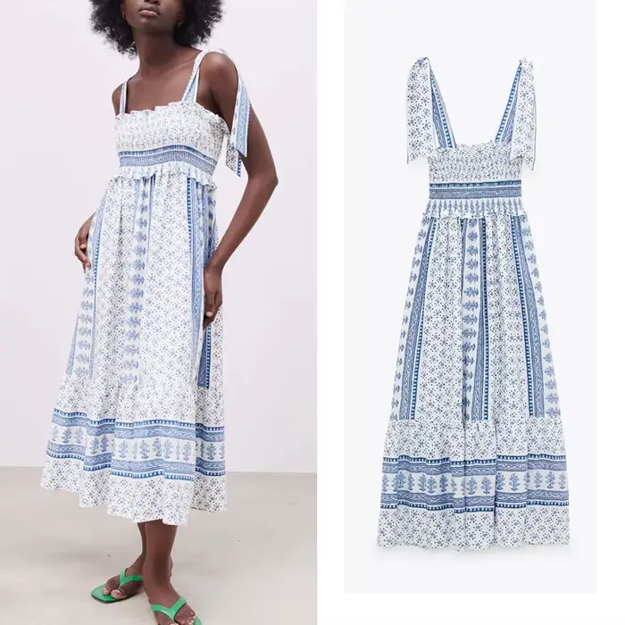 Robe de soirée décontractée plissée à dos ouvert pour femme