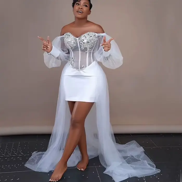 Robes de mariée blanches pour mariée
