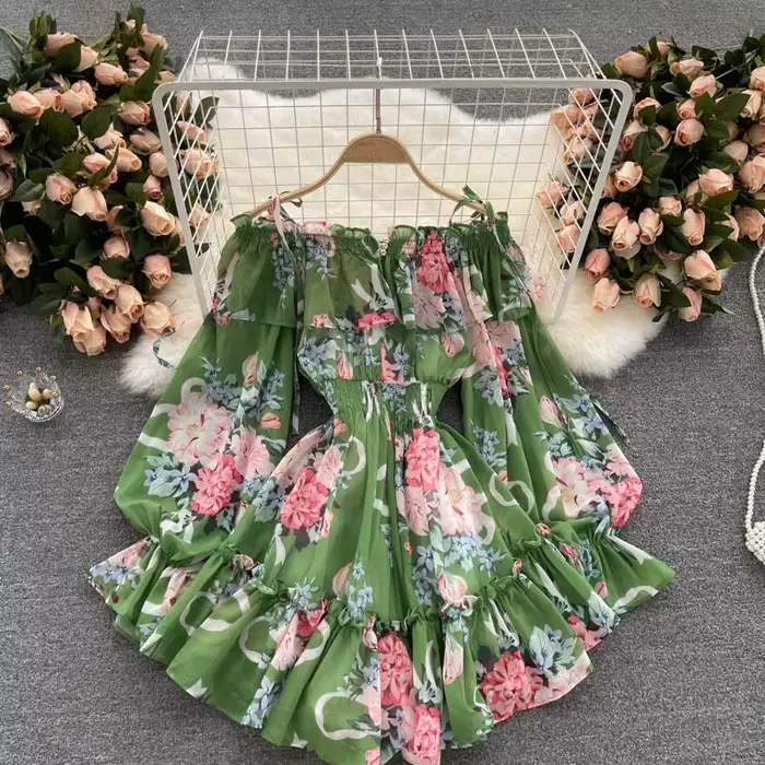 Robe rétro d'été pour femmes