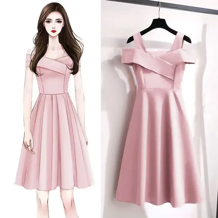 Robe élégante amincissante pour femmes de grande taille style formel et décontracté été couleur bleu rose rouge noir disponibles en plusieurs tailles pour occasions spéciales
