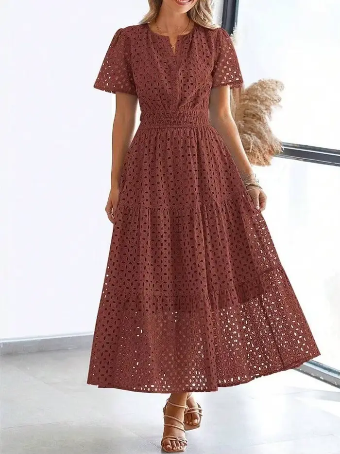 Robe midi pour femme, chic et polyvalente pour toutes les occasions