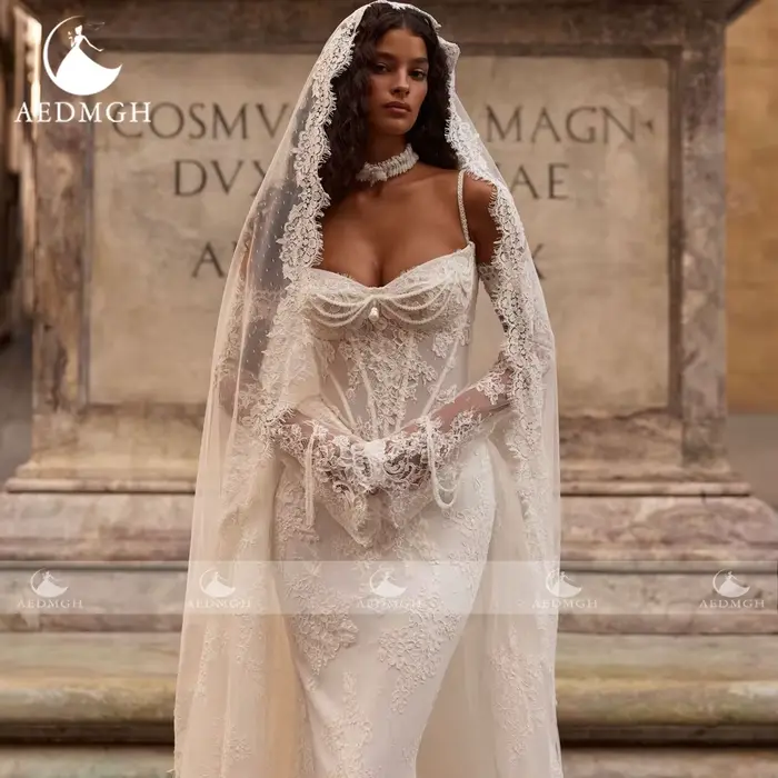 Aedmgh – robe de mariée sirène sexy