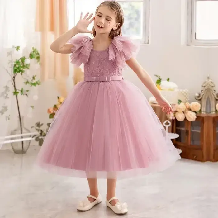 Robe de demoiselle d'honneur pour petites filles