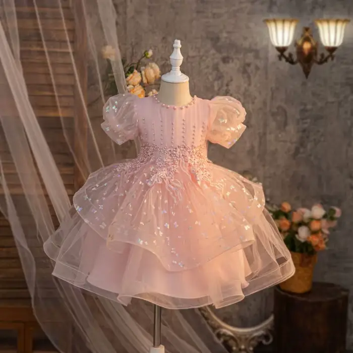 Nouvelle robe de mariée tutu rose