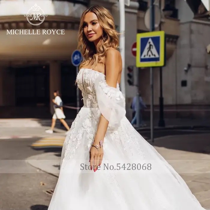 Michelle Royce-Robes de mariée A-ligne pour femmes