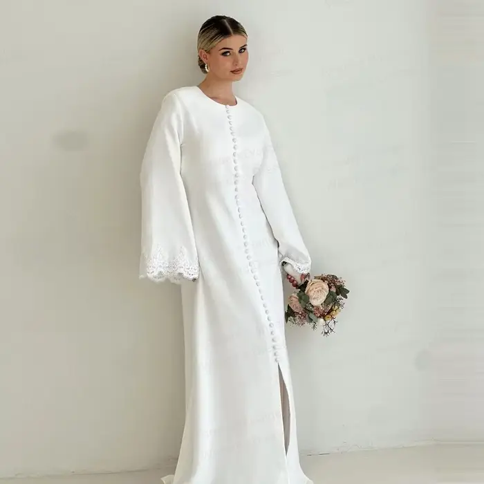Robes de mariée musulmanes simples pour femmes