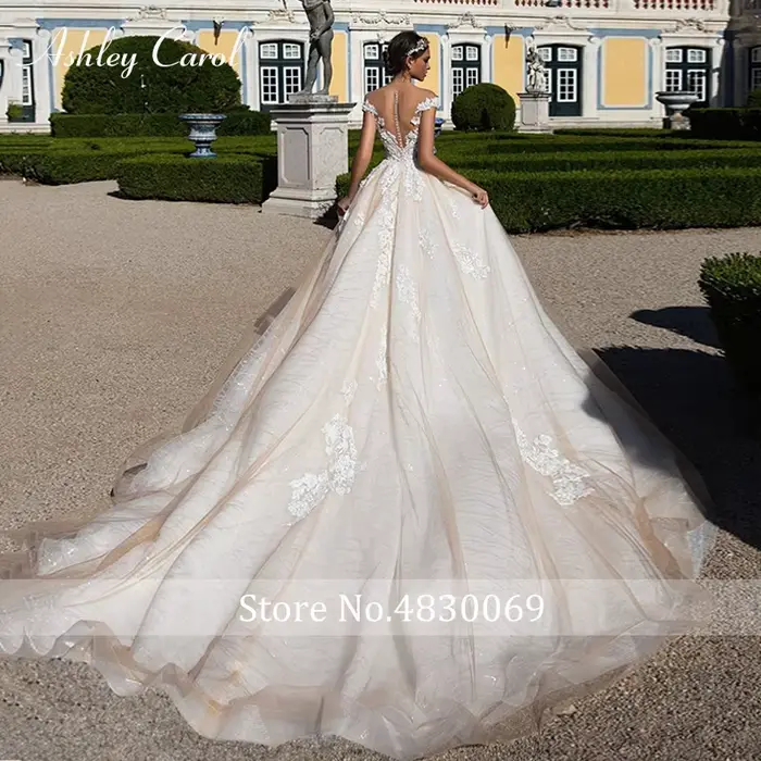 Robe de Mariée Ashley Carol Bohème Elégante avec Décolleté en Cœur et Appliques Perlées pour Femmes Occasions Spéciales Mariages Proms Soirées Célébrités