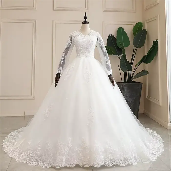 Robe de mariée élégante en dentelle vintage