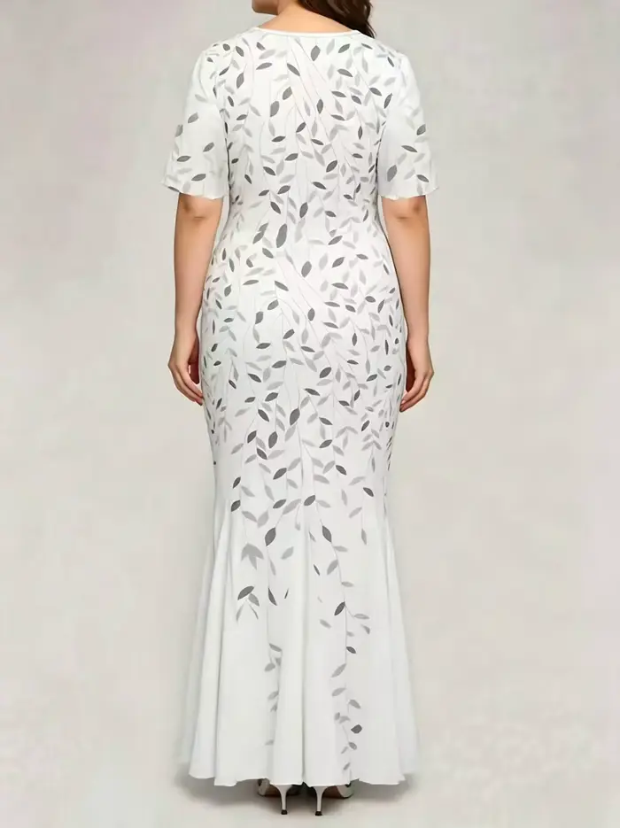 Robe de soirée sirène grande taille pour femme