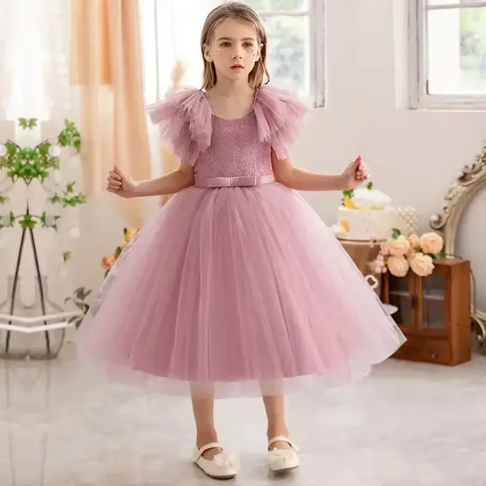 Robe de demoiselle d'honneur pour petites filles