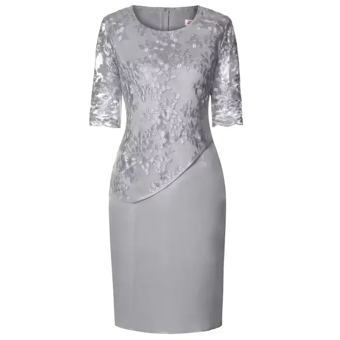 Robe Midi Grande Taille Femme 2026 5XL Élégante Col Rond