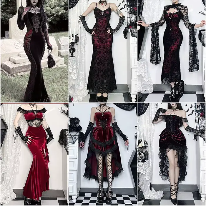 Robe Gothique Femme Sans Manches Dentelle Noire Moulante Mini Robes 2026 Y2K Grunge Punk Harajuku Lolita Fairy Core Vêtements d'Halloween