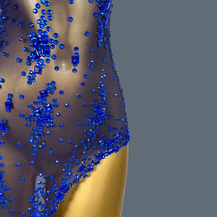 Xinghe-Robe de Soirée Luxueuse avec Strass pour Femme