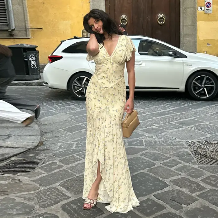 Nouvelle Robe Chic Femme Élégante et Sexy à Imprimé Poisson