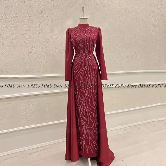 Robe de soirée caftan saoudien pour femme