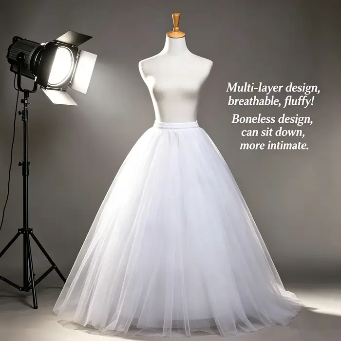 Jupon en tulle et crinoline moelleux à 4