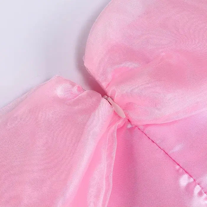 Robe Aurora pour Filles Déguisement de Fête d'Anniversaire et d'Halloween Polyester avec Rubans Style Chinois pour Occasions Spéciales