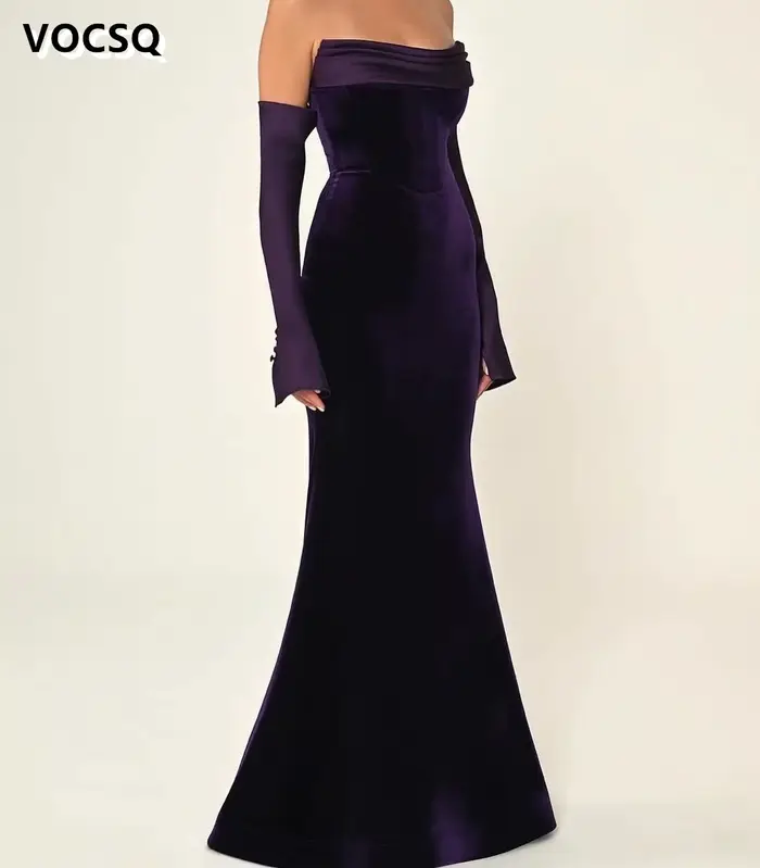 Robe de bal sirène sans manches en rayonne et acétate avec décolleté bateau et plissé pour femmes, idéale pour les soirées, mariages et cérémonies formelles