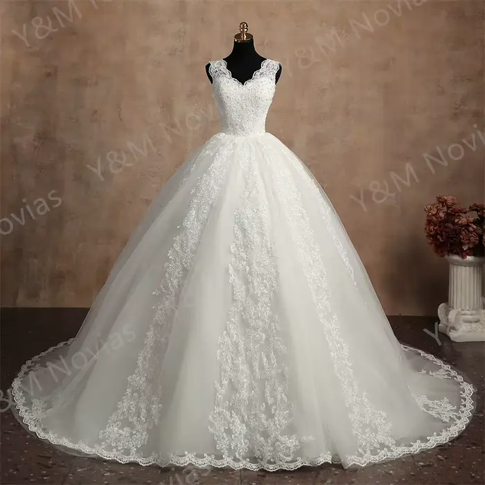 Robe De mariée blanche sans manches