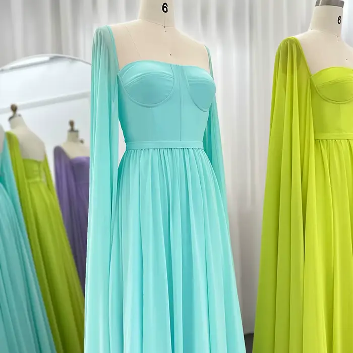 Sharon Said-Robe de Soirée Jaune Citron pour Femme