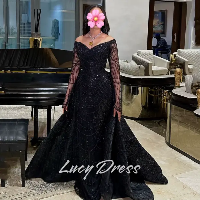Lucy personnalisé robes de soirée luxueuses 2025 femme robe de soirée robe d'occasion spéciale paill