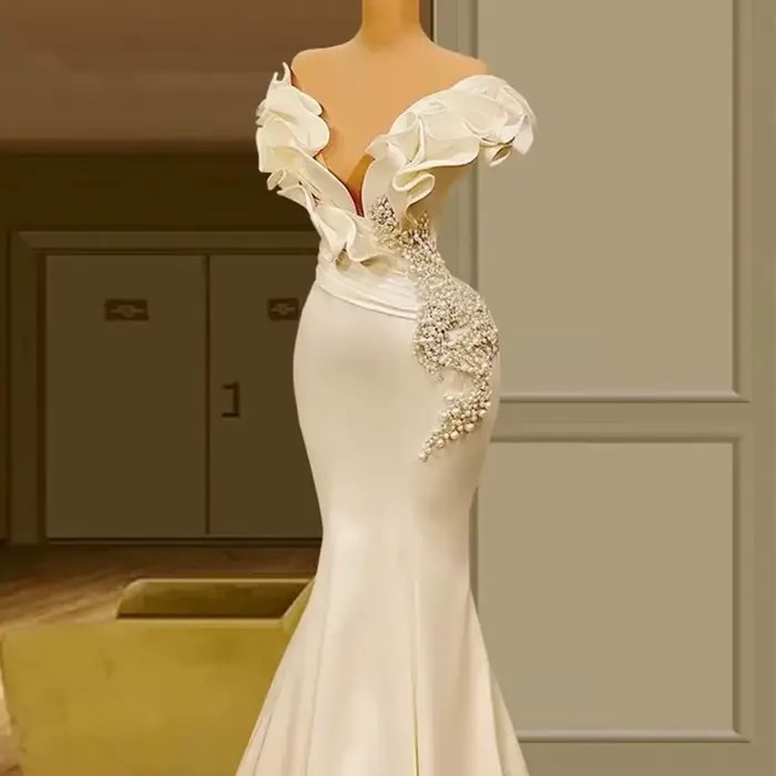 Robe de mariée sirène moderne